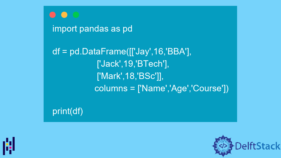 Converter Pandas DataFrame para JSON Delft Stack